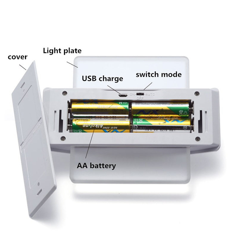 Sensor LED Night Light - Warm & White Induction Light