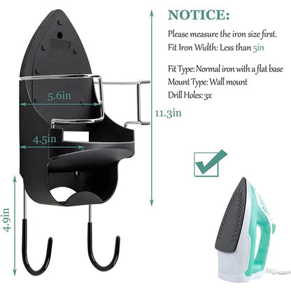 Iron Board Hanger Wall Mount Electric Iron Holder Iron And