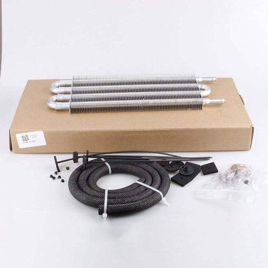 Car Modification Fittings Air-conditioner Pipe Belt Condenser Row Oil Cooler including fittings and hoses.