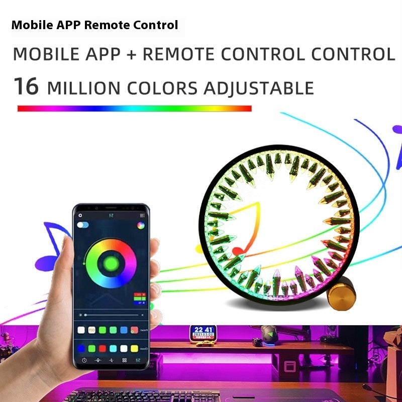 RGB Pickup Ambience Light LED Decoration Seven-color Night Light