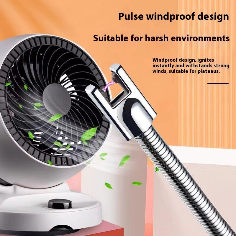 Kitchen burning torch with pulse windproof design, ideal for harsh environments and strong winds.