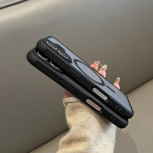 Magnetic Suction Phone Case I Frosted Skin Feeling Oil Injection Protective Cover