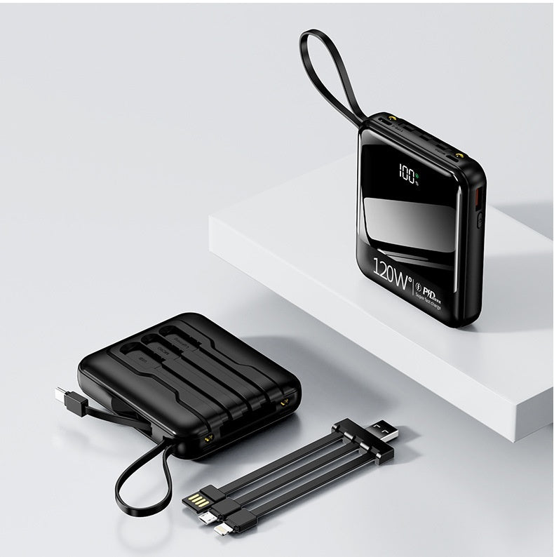 Power Bank Mini Compact Portable Mirror Fast Charging Large Capacity Mobile Power Supply