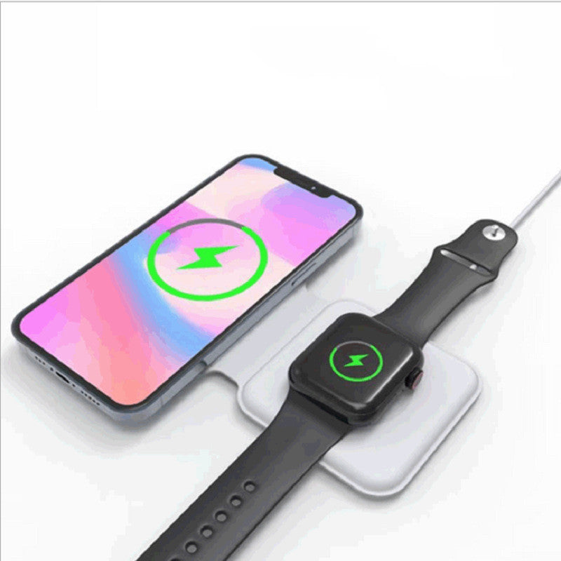 2 in 1 Magnetic Wireless Charger 15W Charging Dock Wireless QI Fast Charger