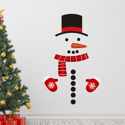 Snowman refrigerator sticker