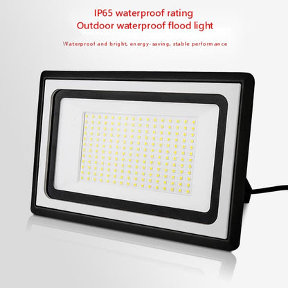 LED flood light with IP65 waterproof rating for outdoor use, featuring 50 lamp beads for bright illumination.