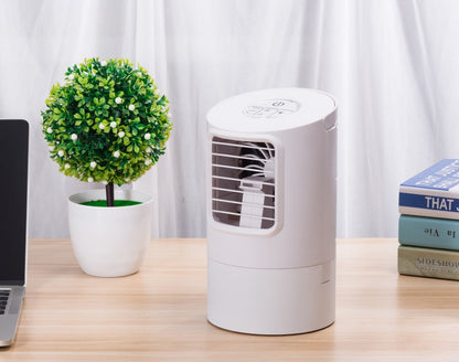 Humidifying desktop air conditioner fan