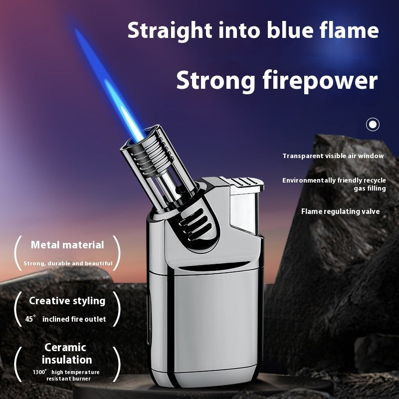 Elbow Transparent Gas Bin Direct Punch Gas Lighters