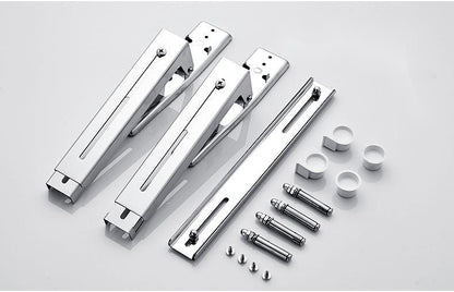 Microwave oven rack wall-mounted bracket