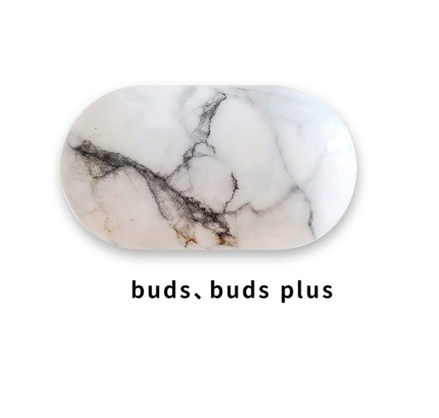 For Buds Live Pro Headphone Cover Buds Plus Marble Water Decal PC Hard Shell Case