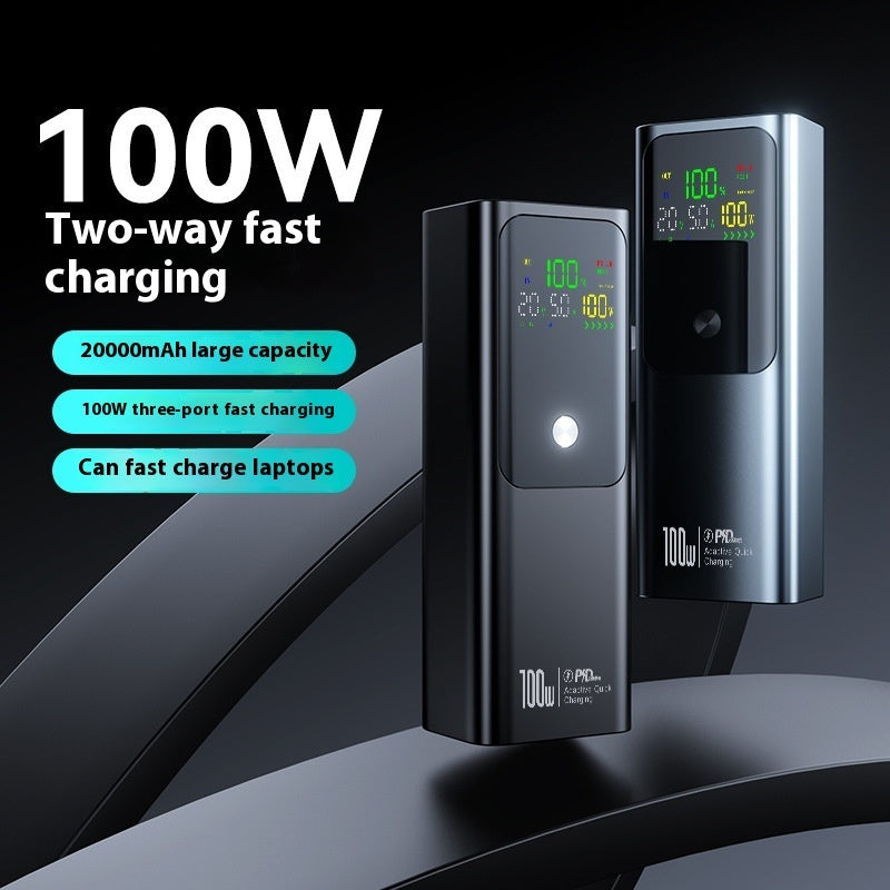 Two-way Fast Charge Large Capacity Portable Power 20000 MA Mobile Power Supply