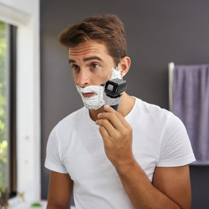 Electric Foil Face Shaver 5-Blade Electric Razor For Men Wet & Dry Jawline Beard Trimmer Precision Sideburn Shavers IPX6 Waterproof With LED Display Cleaning Brushes