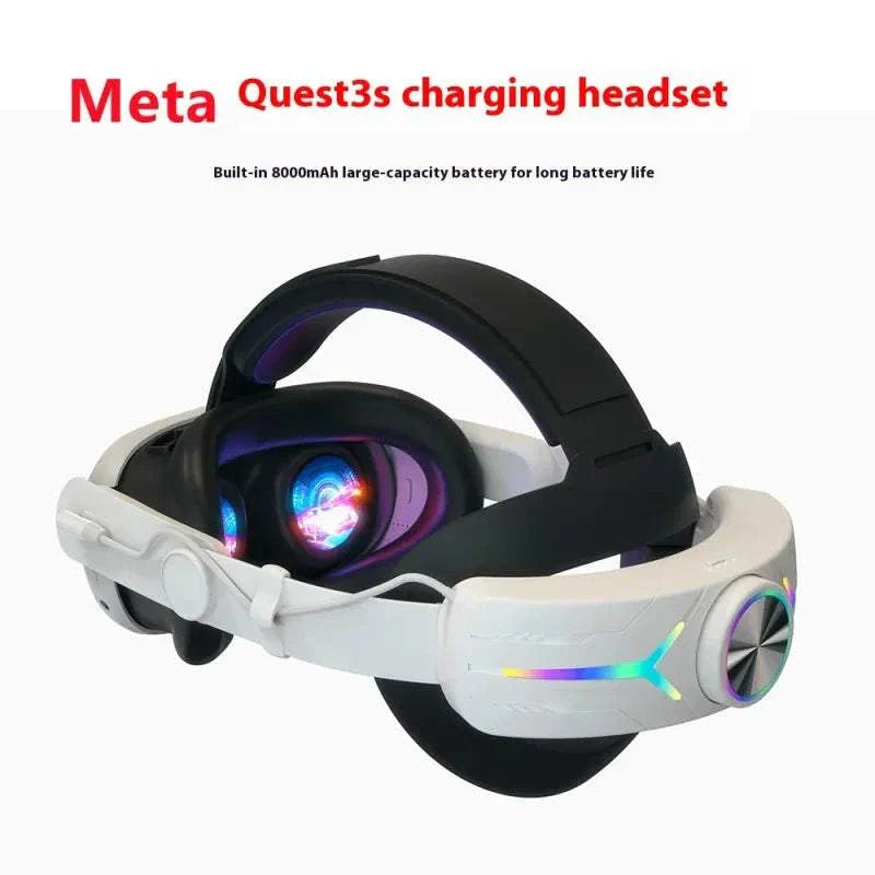 Ammonium Bicarbonate VR Headset with high-resolution display and built-in 8000mAh battery for immersive virtual reality experience