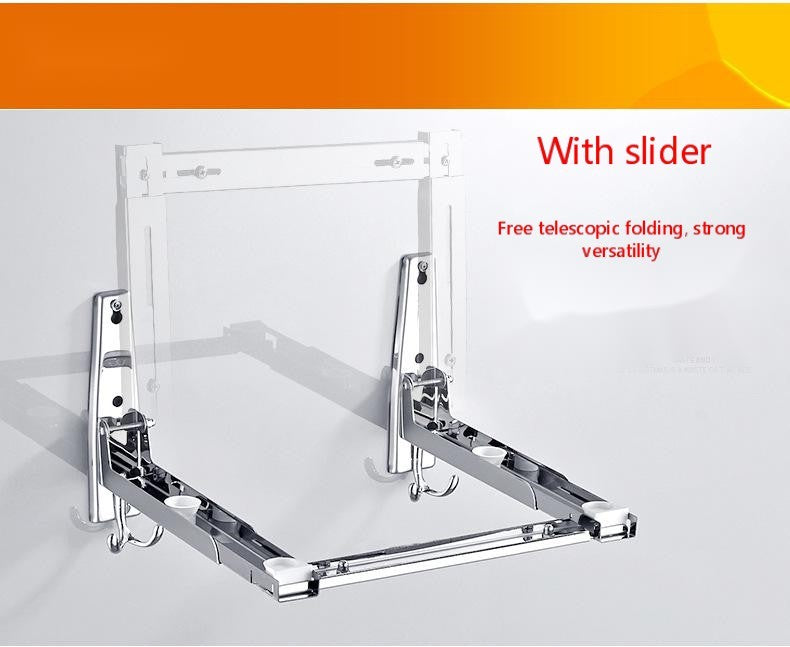 Microwave oven rack wall-mounted bracket