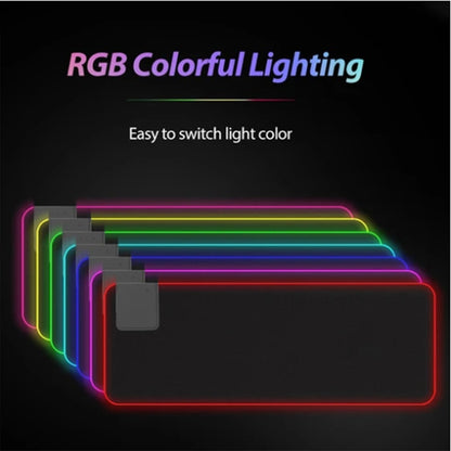 Wireless Charger LED Light Colorful RGB Glowing Mouse Pad
