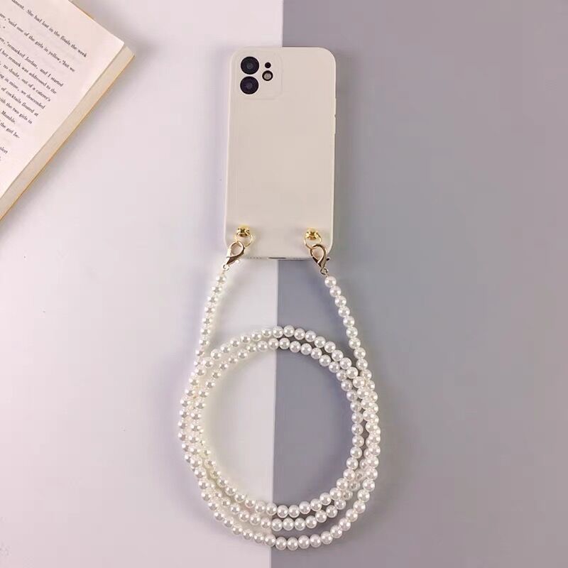 Crossbody Pearl Chain Phone Case I Protective Case