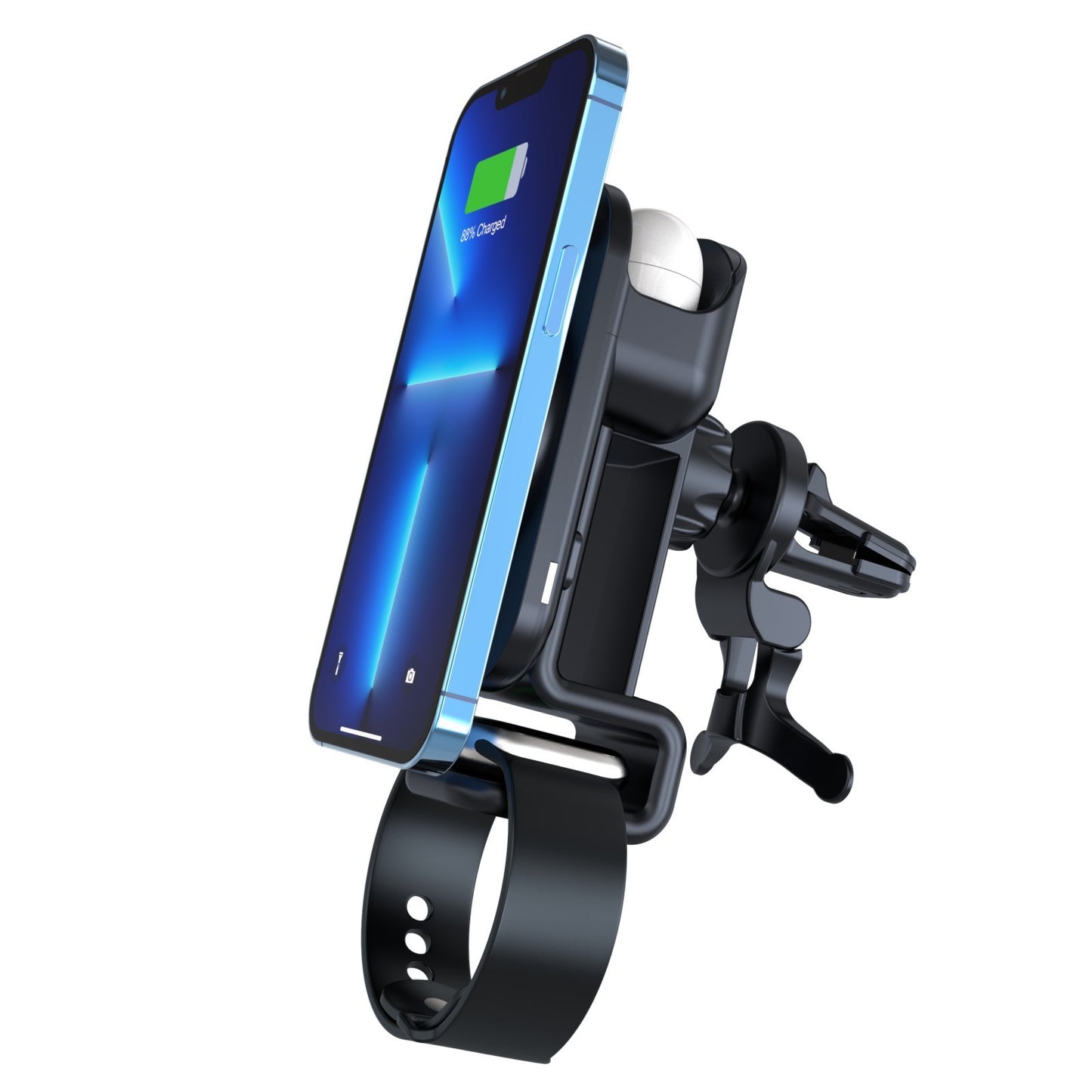 S6 Magnetic Three-in-one Car Wireless Charger