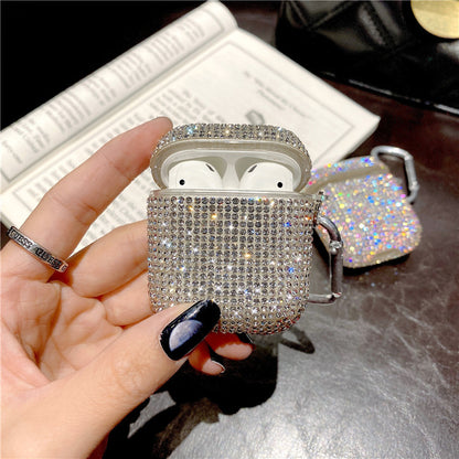 Luxury Rhinestone  Headphone Cover Generation Wireless Bluetooth Silicone Case Thousand Drill Tide
