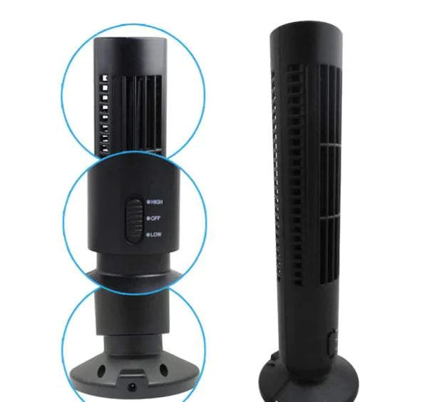 Mini USB Desk Fan with Power Bank