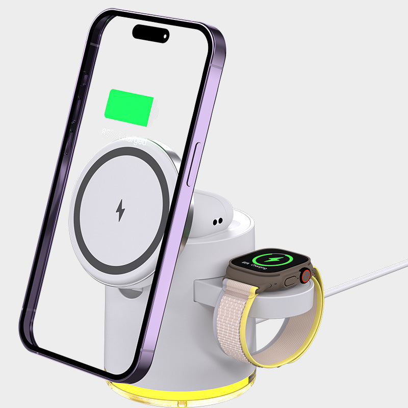 Folding Magnetic Three-in-one Wireless Charger