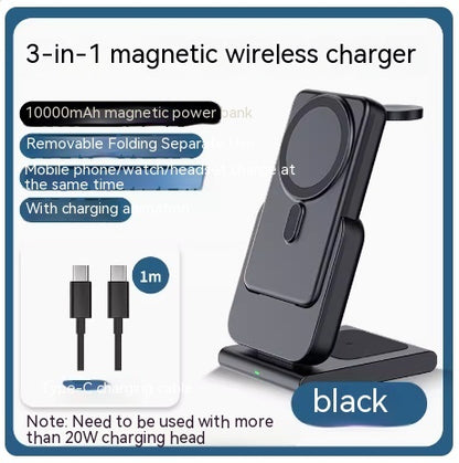 Magnetic Bracket Three In One Wireless Charger