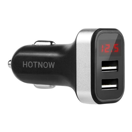 Smart USB Car Charger with LED Screen