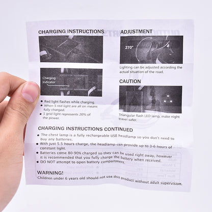 LED Safety Warning Light - USB Rechargeable & Bright