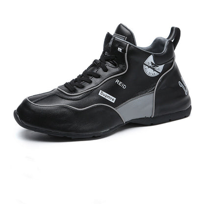 Spring New Breathable Running Leather Casual Sneakers