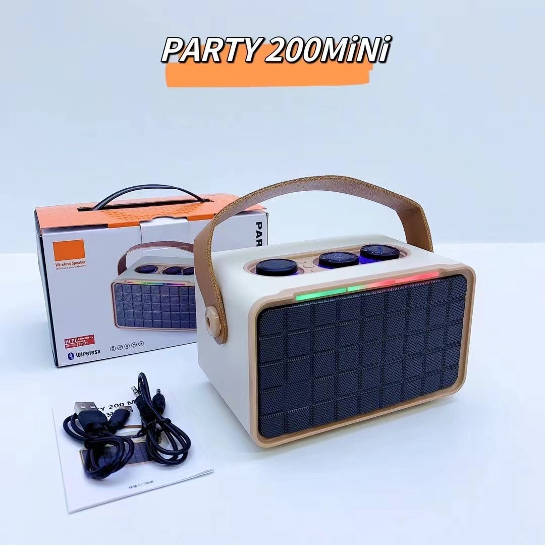 Outdoor Bluetooth Speaker RGB Dual Speaker Portable