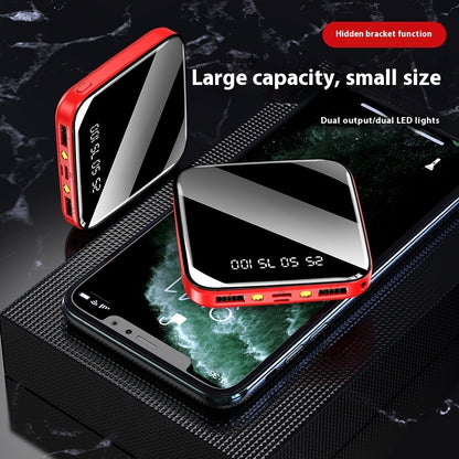 Mirror Mini Power Bank 20000 MA Small And Large Capacity Mobile Power Supply