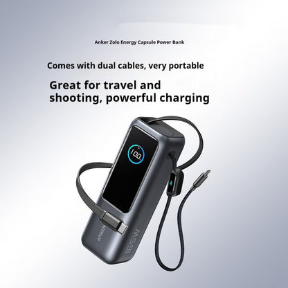 Comes With Two-wire Power Bank Fast Charging Mobile Power Supply