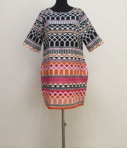 Diamond print fashion large size women's clothing