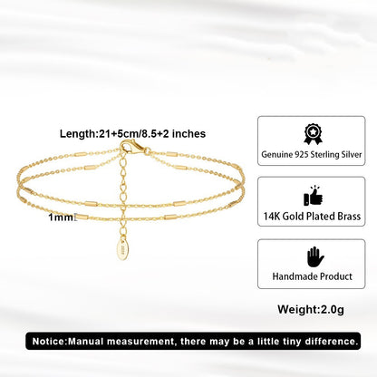 Jewelry S925 Sterling Silver Feet Chain