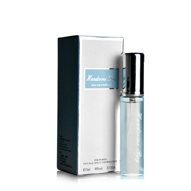 Luxury perfume for women in a 15ml bottle with a silver cap and elegant packaging.