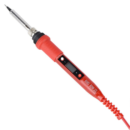 Adjustable temperature electric iron set