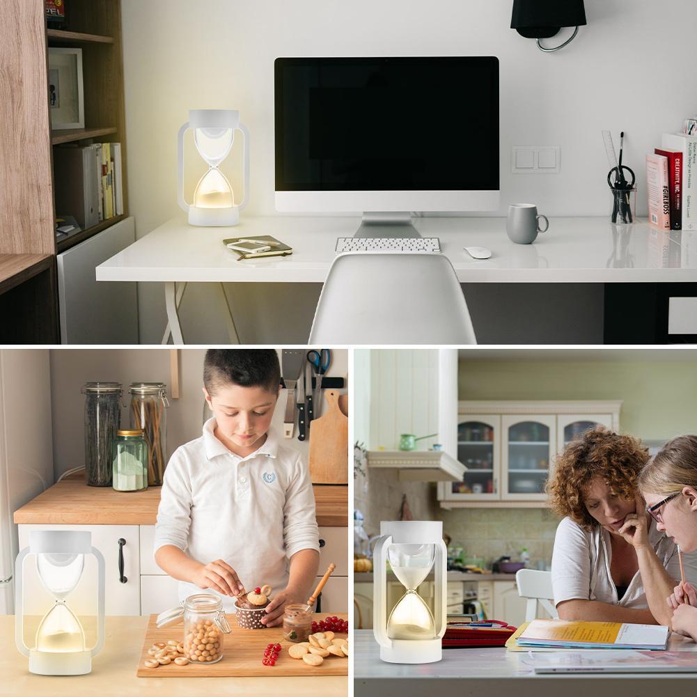 Led sensing hourglass sleeping light