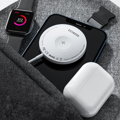 Watch Earphone Wireless Charger Magnetic Three In One