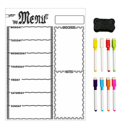 Magnetic plan table refrigerator magnet