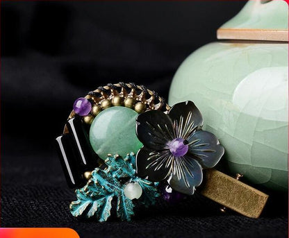 Retro Fashion Accessories Shell Flowers