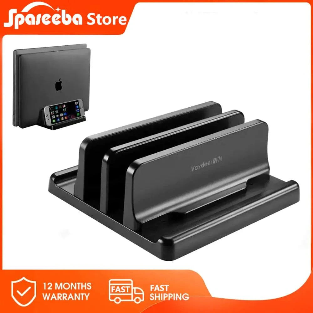 Adjustable Vertical Laptop Stand for Macbook and Tablets