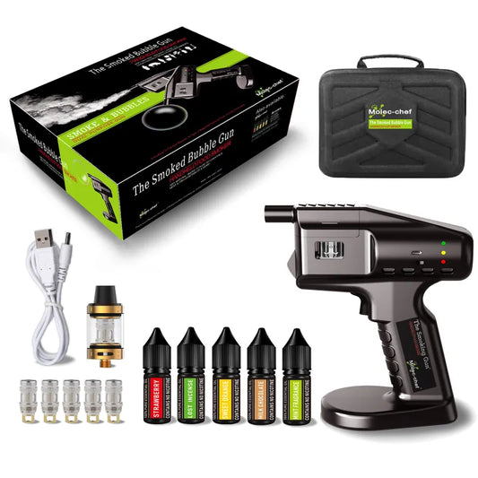 Portable Smoke Bubble Mixer for Culinary Arts