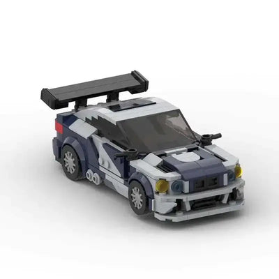 BMW M3 GTR buildable toy car model with detailed design and rear spoiler