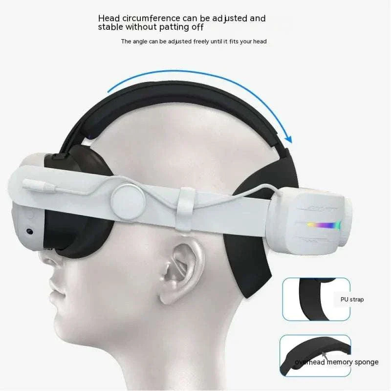 Ammonium VR headset with adjustable strap and immersive audio features