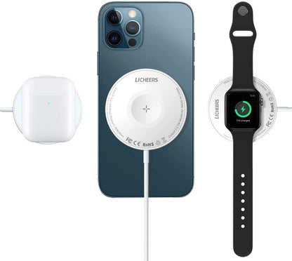 Watch Earphone Wireless Charger Magnetic Three In One