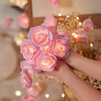 LED Rose Small Colored Lights Indoor - Perfect Holiday Decor