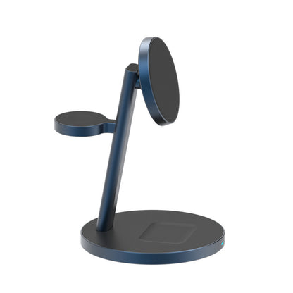 Three-in-one magnetic wireless charger for Apple