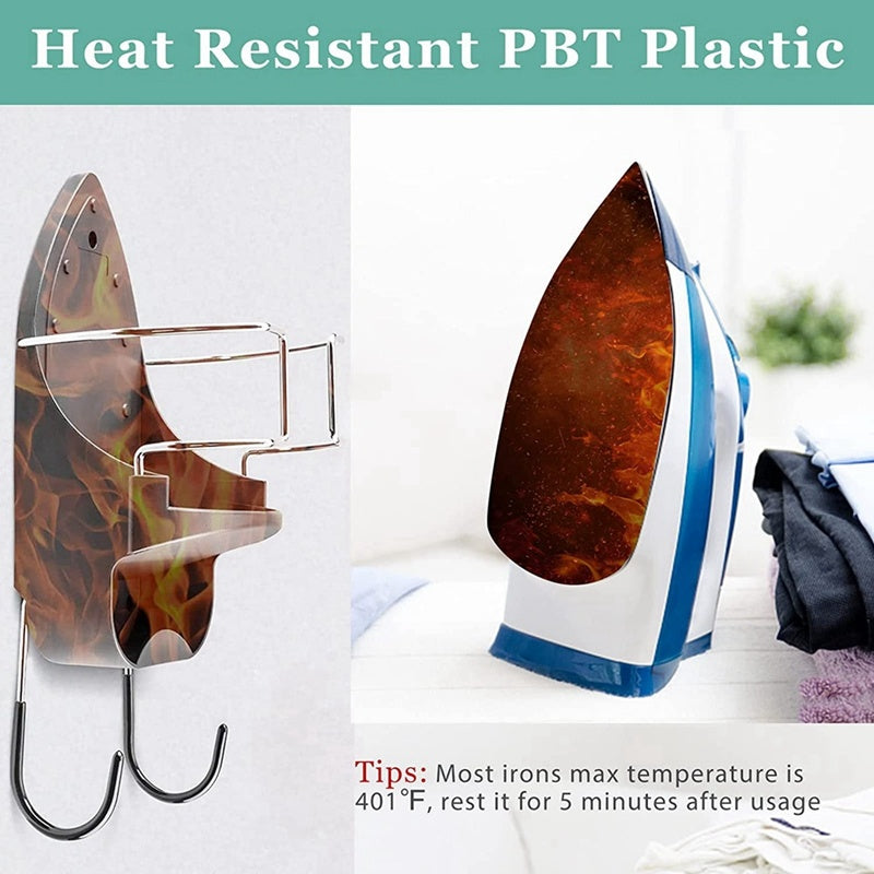 Iron Board Hanger Wall Mount Electric Iron Holder Iron And
