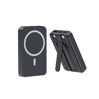 Magnetic Power Bank Mobile Power Supply Wireless Charger With Cable