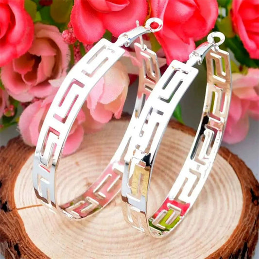 Fashion Trendy Earrings Silver Accessories