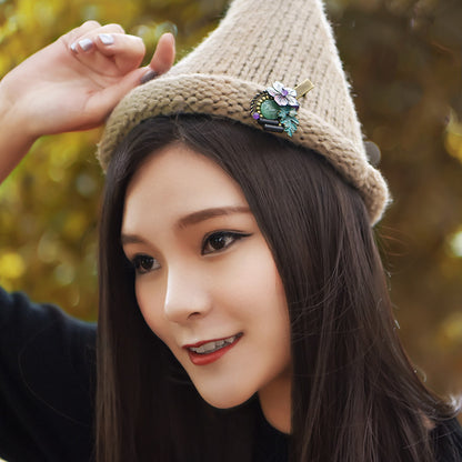 Retro Fashion Accessories Shell Flowers